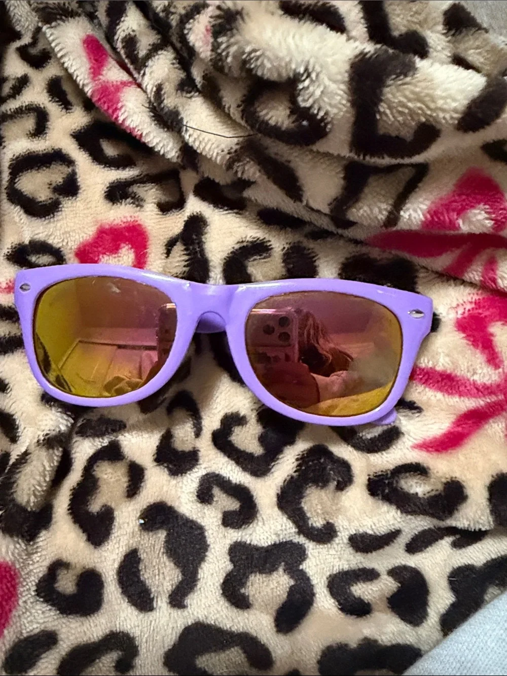 Kids Purple Mirrored Lens Sunglasses